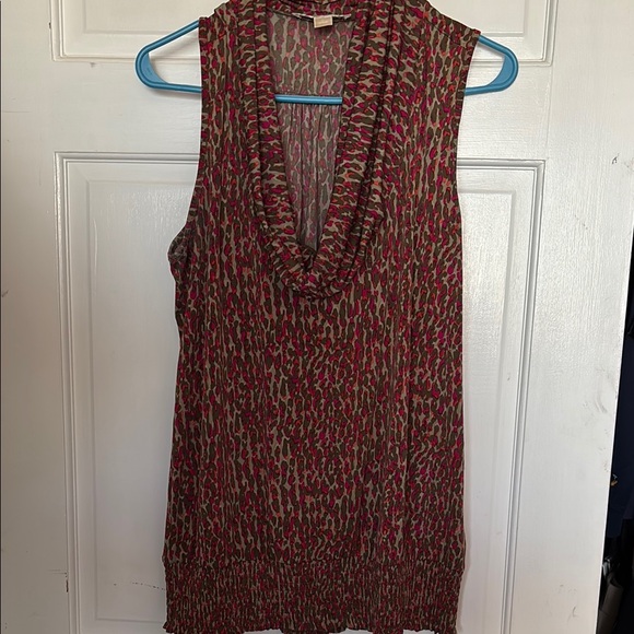 Leopard Print Sleeveless Top - Picture 1 of 7